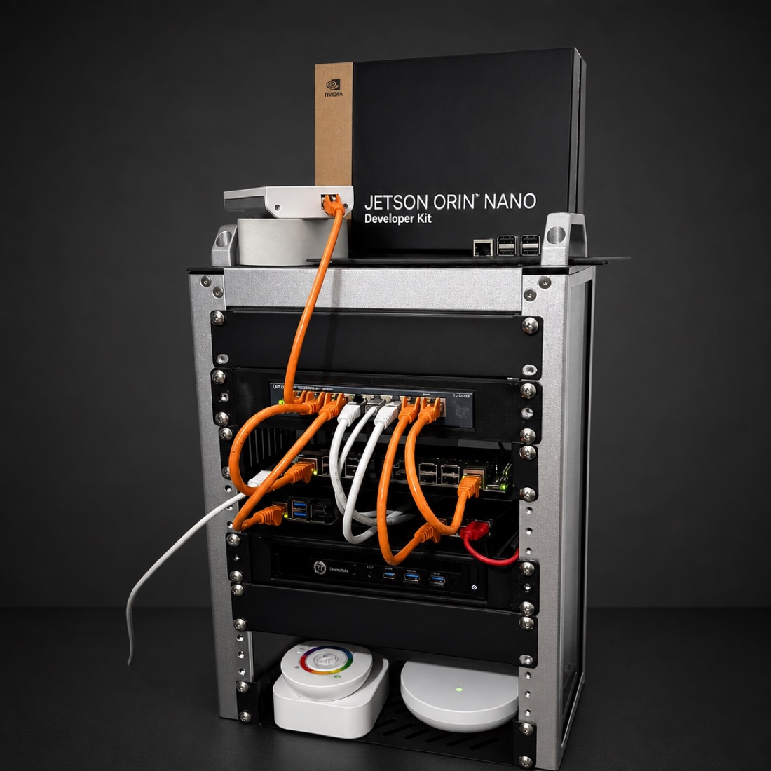 Aufgeräumtes Server-Rack, von KaBaKa eingerichtet